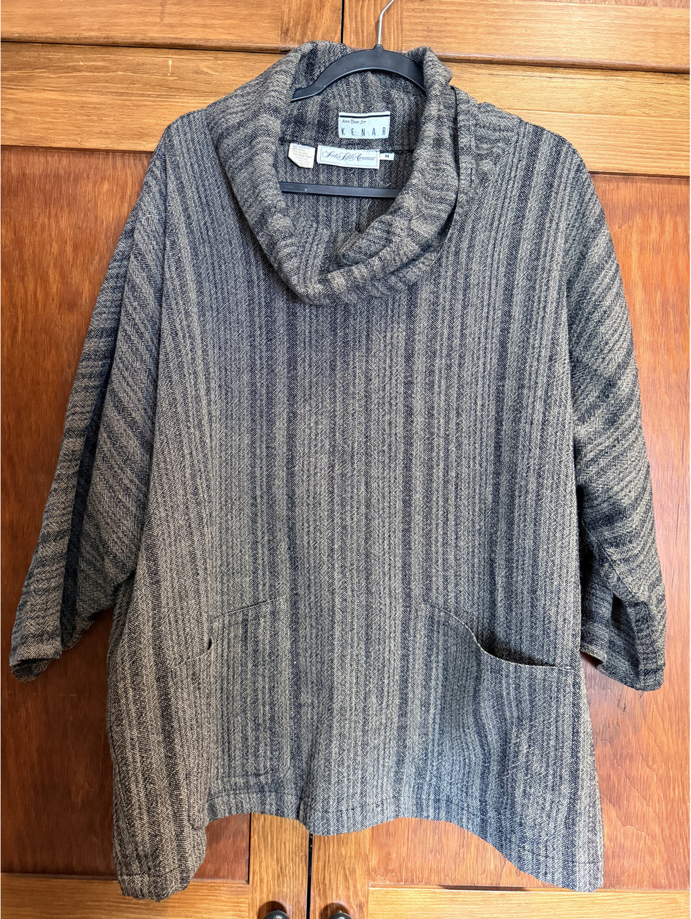 Super RARE Vintage Saks Fifth Ave Poncho 1980s Earthy Boho